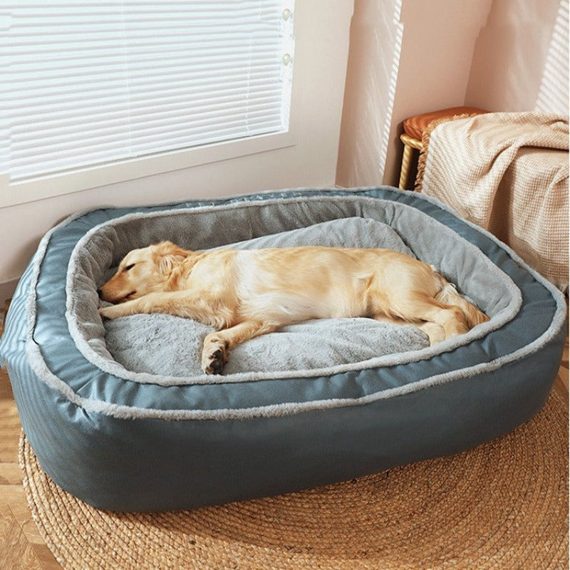 Winter warm dog bed